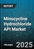 Minocycline Hydrochloride API Market by Application (Animal Nutrition, Antibiotic Formulation, Implants), Grade (Cosmetic Grade, Pharmaceutical Grade, Research Grade), Manufacturing Process, End User, Form - Global Forecast 2025-2030- Product Image