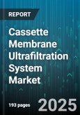 Cassette Membrane Ultrafiltration System Market by Application (Beverage Processing, Biotechnology, Dairy Processing), Module Type (Flat Sheet, Hollow Fiber, Spiral Wound), Material, End User, Pressure Range - Global Forecast 2025-2030- Product Image