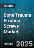 Bone Trauma Fixation Screws Market by Product Type (Cancellous Screws, Cannulated Screws, Cortical Screws), Material (Bioabsorbable Polymers, Stainless Steel, Titanium), Application, End User, Distribution Channel - Global Forecast 2025-2030- Product Image