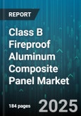 Class B Fireproof Aluminum Composite Panel Market by Application (Exterior, Interior), End Use (Commercial, Industrial, Public Infrastructure), Thickness, Coating, Installation Type, Panel Composition, Sales Channel - Global Forecast 2025-2030- Product Image
