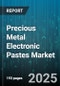 Precious Metal Electronic Pastes Market by Metal Type (Gold, Palladium, Silver), Product Type (Conductive Ink, Thick Film Paste, Thin Film Paste), Application, End-Use Industry, Technology, Packaging, Curing Technique - Global Forecast 2025-2030 - Product Thumbnail Image