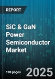 SiC & GaN Power Semiconductor Market by Application (Aerospace & Defense, Consumer Electronics, EV/HEV), Device Type (HEMT, JFET, MOSFET), Power Rating, Wafer Size, Package Type, Sales Channel - Global Forecast 2025-2030- Product Image