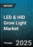 LED & HID Grow Light Market by Light Source Type (HID, LED), End User (Commercial, Residential), Spectrum, Fixture Type, Sales Channel, Application, Pricing Tier, Power Rating, Cultivation Method - Global Forecast 2025-2030- Product Image
