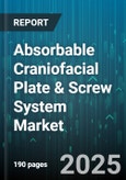 Absorbable Craniofacial Plate & Screw System Market by Product Type (Plates, Screws), Material Type (Pla Pga Blend, Polyglycolic Acid, Polylactic Acid), Application, End User, Sales Channel - Global Forecast 2025-2030- Product Image