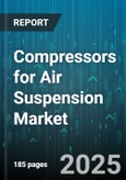 Compressors for Air Suspension Market by Sales Channel (Aftermarket, OEM), Application (Commercial Vehicles, Off Highway, Passenger Vehicles), Type, Drive Type, Pressure Range - Global Forecast 2025-2030- Product Image