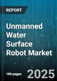 Unmanned Water Surface Robot Market by Application (Environmental Monitoring, Oil Spill Detection, Research & Development), End User (Commercial, Environmental Agencies, Government & Defense), Component, Power Source, Operation Mode - Global Forecast 2025-2030- Product Image
