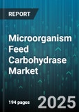 Microorganism Feed Carbohydrase Market by Product Type (Alpha Amylase, Beta Glucanase, Cellulase), Animal Type (Aquaculture, Companion Animals, Poultry), Source, Form, Sales Channel - Global Forecast 2025-2030- Product Image