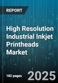 High Resolution Industrial Inkjet Printheads Market by Technology (Piezoelectric, Thermal), Printhead Architecture (Scanning, Single-Pass), Resolution Category, Application, Ink Type - Global Forecast 2025-2030- Product Image