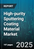 High-purity Sputtering Coating Material Market by Material Type (Metals, Nitrides, Oxides), Deposition Technique (Ion Beam Sputtering, Magnetron Sputtering, Reactive Sputtering), Application, End-use Industry - Global Forecast 2025-2030- Product Image
