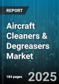 Aircraft Cleaners & Degreasers Market by Product Type (Cabin Cleaners, Degreasers, Engine Cleaners), Application (Cleaning, Degreasing, Sanitizing), End Use, Form, Packaging, Sales Channel - Global Forecast 2025-2030- Product Image