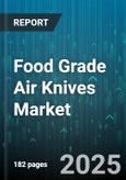 Food Grade Air Knives Market by Application (Cleaning, Coating, Cooling), End-Use Industry (Bakery, Beverage, Dairy), Material, Knife Type, Installation, Distribution Channel, Offerings, Drive Type - Global Forecast 2025-2030- Product Image
