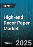 High-end Decor Paper Market by End Use (Commercial, Hospitality, Residential), Distribution Channel (Offline, Online), Product Type, Material Weight, Coating Finish - Global Forecast 2025-2030- Product Image
