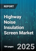 Highway Noise Insulation Screen Market by Material (Acrylic, Concrete, Polycarbonate), Design (Opaque, Transparent), Height Range, Installation, Noise Reduction Level, Distribution Channel - Global Forecast 2025-2030- Product Image