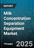 Milk Concentration Separation Equipment Market by Technology (Membrane Filtration, Roller Drying, Spray Drying), Product (Lactose, Milk Protein Concentrate, Whey Protein Concentrate), Equipment Type, Application, End User - Global Forecast 2025-2030- Product Image