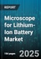 Microscope for Lithium-Ion Battery Market by Application (Consumer Electronics, Electric Vehicle, Energy Storage Systems), Chemistry (Lithium Cobalt Oxide, Lithium Iron Phosphate, Lithium Manganese Oxide), Form Factor, Capacity - Global Forecast 2025-2030 - Product Thumbnail Image
