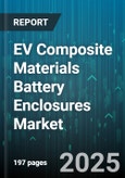 EV Composite Materials Battery Enclosures Market by Material Type (Aramid Fiber Composite, Carbon Fiber Composite, Glass Fiber Composite), Cell Format (Cylindrical Cell, Pouch Cell, Prismatic Cell), Manufacturing Process, EV Type, End Use - Global Forecast 2025-2030- Product Image