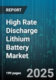 High Rate Discharge Lithium Battery Market by Application (Aerospace And Defense, Consumer Electronics, Electric Vehicles), Chemistry (Lithium Cobalt Oxide, Lithium Iron Phosphate, Lithium Manganese Oxide), Format, End User, Sales Channel - Global Forecast 2025-2030- Product Image