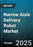 Narrow Aisle Delivery Robot Market by Robot Type (Automated Guided Vehicle, Autonomous Mobile Robot), Payload Capacity (100-500 Kg, <100 Kg, >500 Kg), Industry Vertical, Navigation Technology, Autonomy Level, Operating Environment - Global Forecast 2025-2030- Product Image