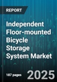 Independent Floor-mounted Bicycle Storage System Market by Application (Commercial, Public, Residential), Distribution Channel (Offline, Online), Product Type, Capacity, Material, Installation Environment - Global Forecast 2025-2030- Product Image