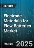 Electrode Materials for Flow Batteries Market by Material Type (Carbon Cloth, Carbon Paper, Graphite Felt), Battery Type (Iron Chromium, Vanadium Redox, Zinc Bromine), Application, End User, Sales Channel - Global Forecast 2025-2030- Product Image