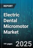 Electric Dental Micromotor Market by Distribution Channel (Offline, Online), End User (Dental Clinics, Dental Laboratories, Dental Schools), Operation Mode, Speed Range, Product Type, Price Range, Application - Global Forecast 2025-2030- Product Image