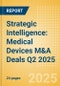 Strategic Intelligence: Medical Devices M&A Deals Q2 2025 - Top Themes - Product Thumbnail Image