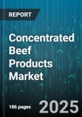 Concentrated Beef Products Market by Application (Cosmetics, Food Industry, Pharmaceuticals), Form (Liquid, Paste, Powder), Distribution Channel, End User, Technology, Source - Global Forecast 2025-2030- Product Image
