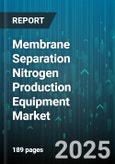Membrane Separation Nitrogen Production Equipment Market by Membrane Type (Inorganic, Mixed Matrix, Polymeric), Purity Level (High Purity, Standard Purity, Ultra High Purity), Capacity, Application, End User - Global Forecast 2025-2030- Product Image