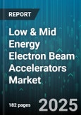 Low & Mid Energy Electron Beam Accelerators Market by Application (Industrial Processing, Medical Sterilization, Research), Product Type (Low Energy, Mid Energy), End User, Technology, Power Rating, Distribution Channel - Global Forecast 2025-2030- Product Image