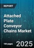 Attached Plate Conveyor Chains Market by End Use Industry (Automotive, Food And Beverage, Manufacturing), Application (Bulk Handling, Pallet Handling, Sortation And Accumulation), Material, Transmission Type, Distribution Channel - Global Forecast 2025-2030- Product Image