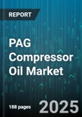 PAG Compressor Oil Market by Viscosity Grade (Iso VG 100, Iso VG 150, Iso VG 32), Application (Centrifugal Compressor, Reciprocating Compressor, Rotary Screw Compressor), End Use Industry, Distribution Channel, Performance Standard - Global Forecast 2025-2030- Product Image