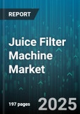 Juice Filter Machine Market by Type (Automatic, Manual, Semi-Automatic), Application (Commercial, Industrial, Residential), End-User, Filter Material, Capacity - Global Forecast 2025-2030- Product Image