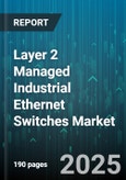 Layer 2 Managed Industrial Ethernet Switches Market by End User Industry (Automotive, Food & Beverage, Manufacturing), Data Rate (Greater Than Or Equal To One Gbps, Less Than One Gbps), Port Count, Mount Type, Environment - Global Forecast 2025-2030- Product Image