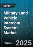Military Land Vehicle Intercom System Market by Product Type (Base Stations, Intercom Panels, Subscriber Units), Vehicle Type (Armored Personnel Carriers, Infantry Fighting Vehicles, Support Vehicles), Communication Mode, Connectivity, Installation - Global Forecast 2025-2030- Product Image