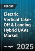 Electric Vertical Take-Off & Landing Hybrid UAVs Market by Application Area, Operating Environment, Technology Integration, Performance Matrix, Energy Source Type, Mission Capability, Industry Application, Operational Autonomy - Global Forecast to 2030- Product Image