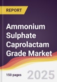 Ammonium Sulphate Caprolactam Grade Market Report: Trends, Forecast and Competitive Analysis to 2031- Product Image