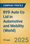 BYD Auto Co Ltd in Automotive and Mobility (World) - Product Thumbnail Image