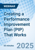Creating a Performance Improvement Plan (PIP) That Works - Webinar (ONLINE EVENT: November 13, 2025)- Product Image