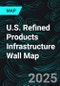 U.S. Refined Products Infrastructure Wall Map - Product Thumbnail Image