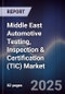 Middle East Automotive Testing, Inspection & Certification (TIC) Market Size, Share, Growth Drivers, Trends, Opportunities, Competitive Landscape & Forecast 2025-2030 - Product Thumbnail Image