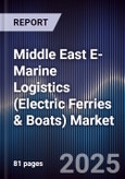 Middle East E-Marine Logistics (Electric Ferries & Boats) Market Size, Share, Growth Drivers, Trends, Opportunities, Competitive Landscape & Forecast 2025-2030- Product Image