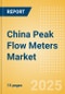 China Peak Flow Meters Market Outlook to 2033 - Peak Flow Meters - Product Thumbnail Image