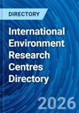 International Environment Research Centres Directory- Product Image