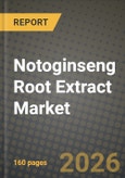 Notoginseng Root Extract Market Size, Share & Growth Analysis Report - Industry Trends, Competitive Landscape, Segment Insights (by Product Type, Application, End-User), and Forecast 2024-2034- Product Image