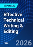 Effective Technical Writing & Editing (ONLINE EVENT: May 15, 2026)- Product Image