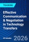 Effective Communication & Negotiation in Technology Transfers (October 15, 2026) - Product Thumbnail Image