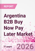 Argentina B2B Buy Now Pay Later Business and Investment Opportunities Databook - 45+ KPIs on B2B BNPL Market Size, End-Use Sectors, Retail Product Categories, Sales Channels, Company Size - Q2 2026 Update- Product Image