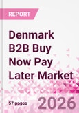 Denmark B2B Buy Now Pay Later Business and Investment Opportunities Databook - 45+ KPIs on B2B BNPL Market Size, End-Use Sectors, Retail Product Categories, Sales Channels, Company Size - Q2 2026 Update- Product Image