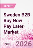 Sweden B2B Buy Now Pay Later Business and Investment Opportunities Databook - 45+ KPIs on B2B BNPL Market Size, End-Use Sectors, Retail Product Categories, Sales Channels, Company Size, Market Share - Q2 2026 Update- Product Image