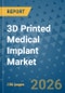 3D Printed Medical Implant Market Insights, Competitive Landscape, and Market Forecast - 2033 - Product Thumbnail Image